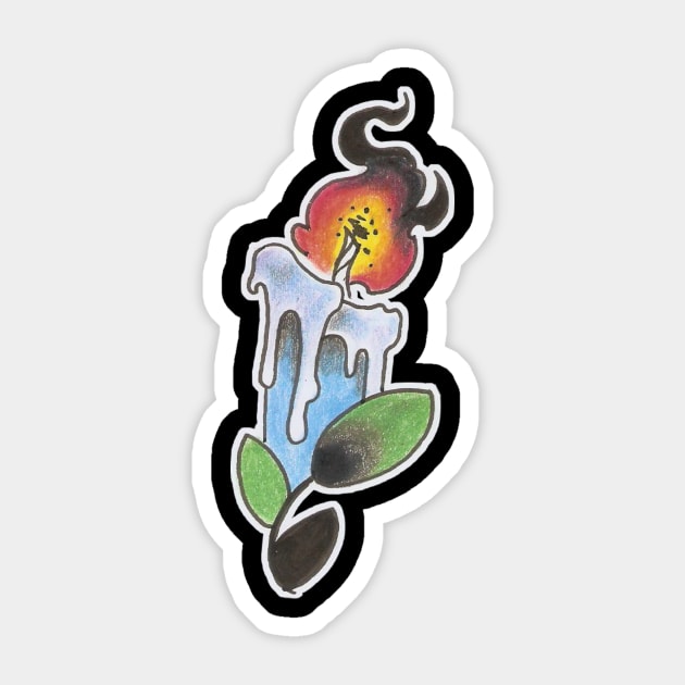 Blue candle Sticker by ACAB